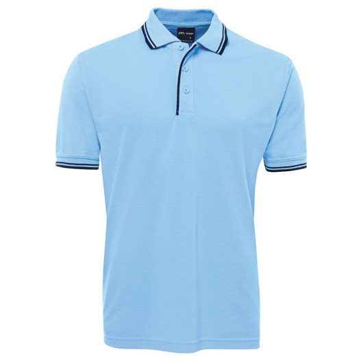 Classic Contrast Polo Light Blue